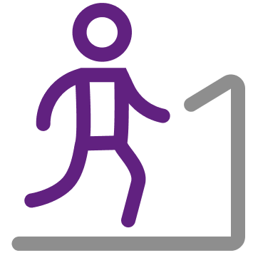 physiotherapie ohne rezept selbstzahler - icon mensch auf laufband